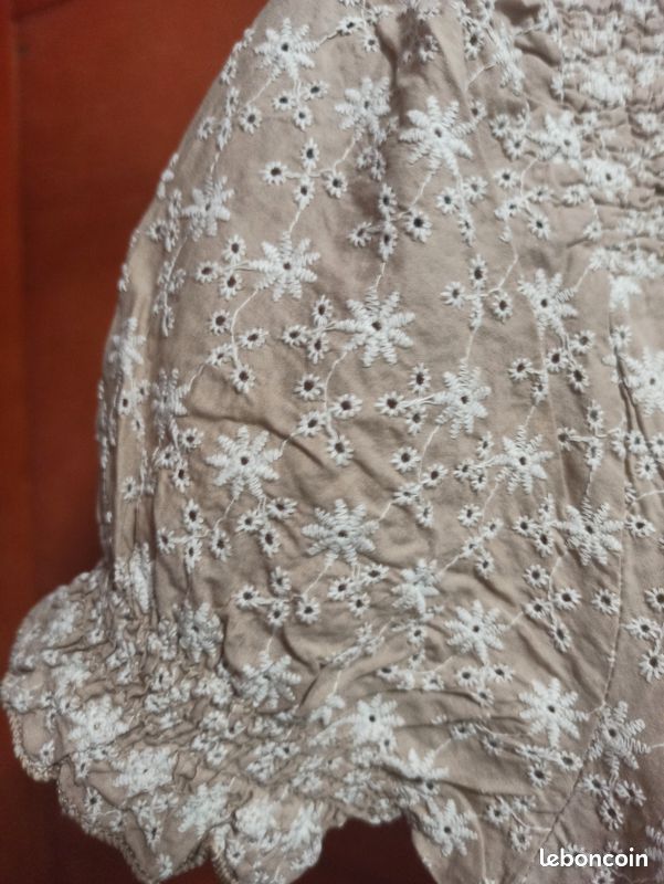 Chemise fleurie marron clair blanc L Season neuf (image 2)