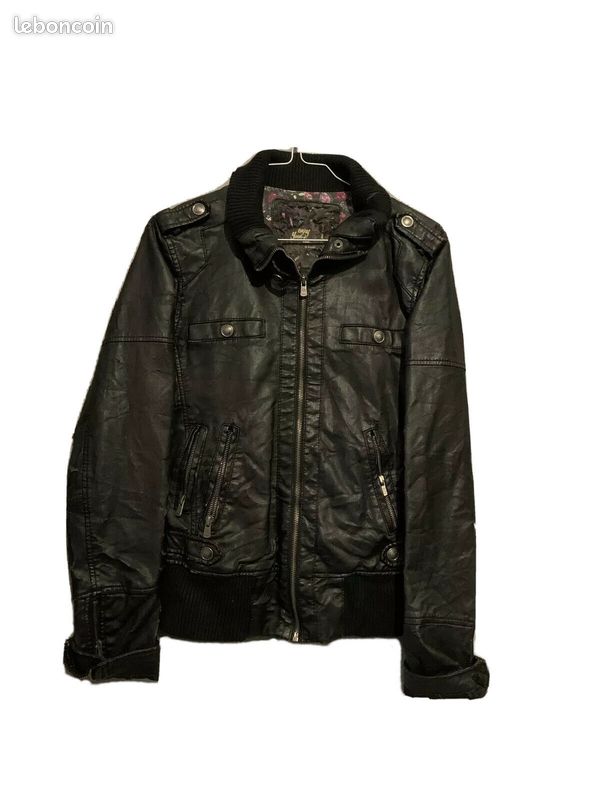 Veste en SimiliCuir Bershka TS (image 1)