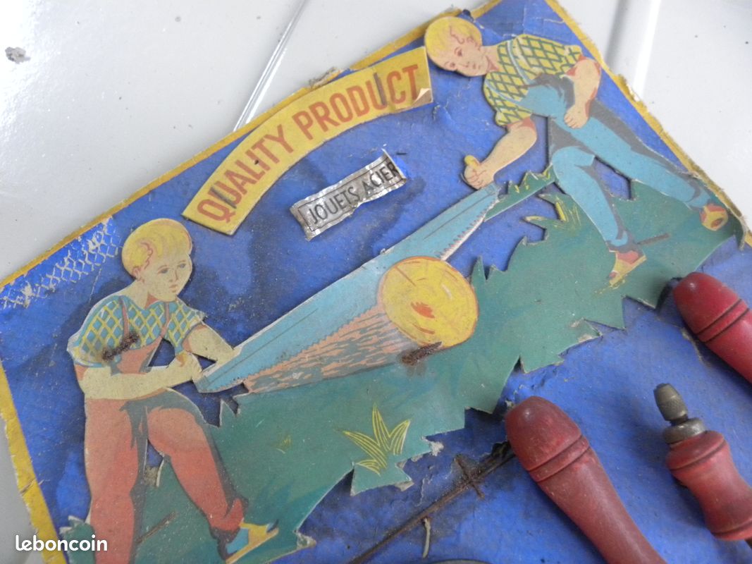 JOUETS LOLY - Jouet Ancien Années 50 Panoplie Le Petit Artisan Outils