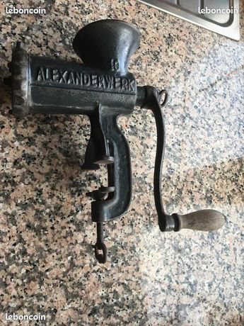 Hachoir à Viande Manuel Alexanderwerke N°10 – Vintage Boucherie, Solide Et Authentique