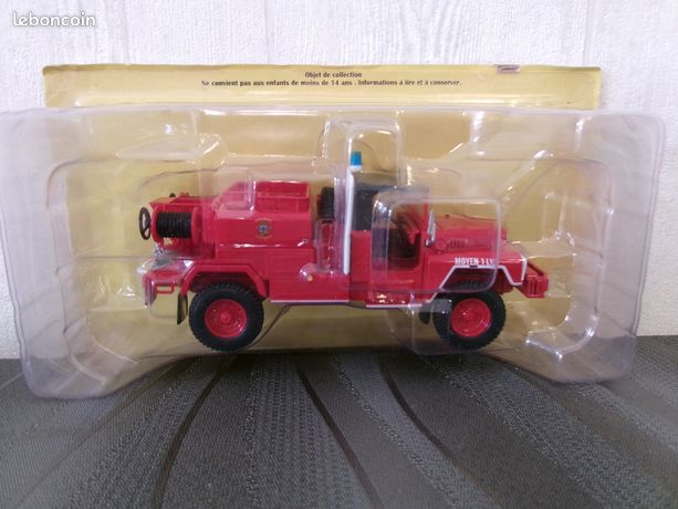 Camion De Pompiers ACMAT TPK Miniature 1/43 - Hachette N°58 - Occasion Très Bon état
