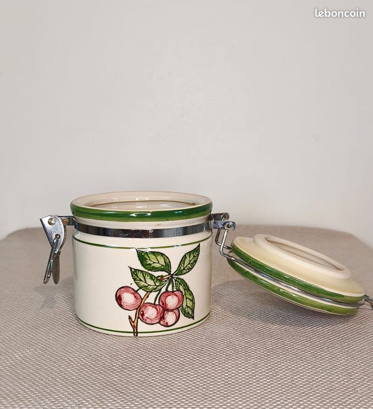 Ceramic Storage Jar with Clamp Lid (image 4)