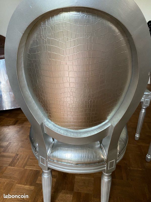 Casa Padrino ensemble de chaises de salle à manger baroque de luxe