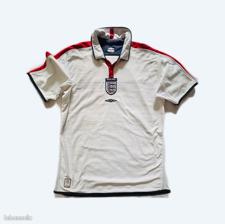Maillot Vintage Umbro Angleterre Domicile 2003-2005 – Réversible – Enfant