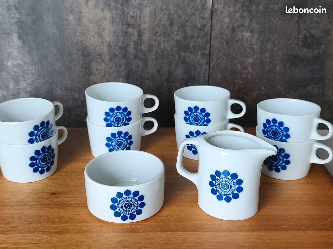 service à café ou thé – en porcelaine fine de Bavière