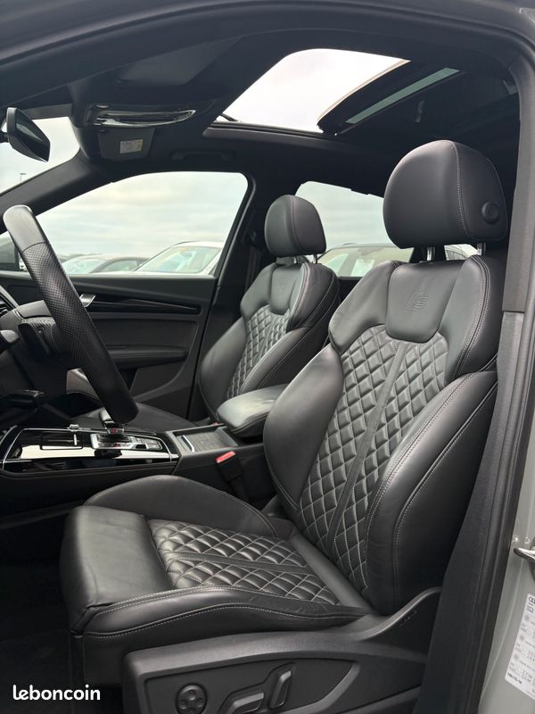 Audi SQ5 Sportback Nardo 3.0 TDI Quattro 341ch Première main Malus payé Garantie 6 ans Suivi Audi Suspension pilotée Attelage Toit ouvrant 839/mois (image 5)