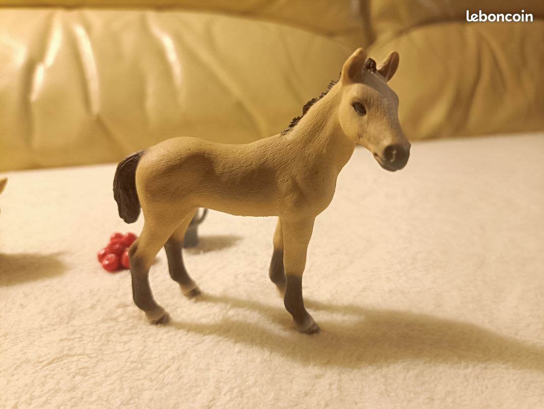 Lot Schleich jument et poulain Akhal Téké (image 5)