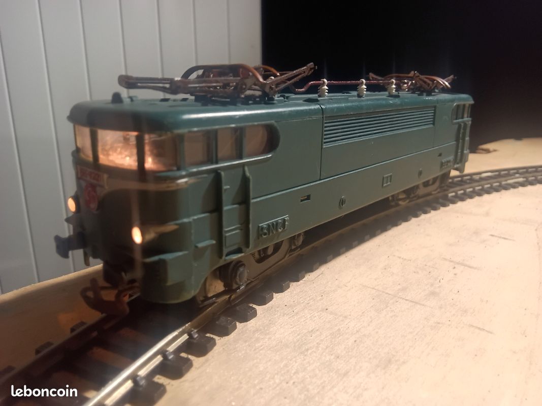 JOUEF TRAIN LOCOMOTIVE BB-9201 WAGONS VOITURE RESTAURANT RAILS AIGUILLAGES