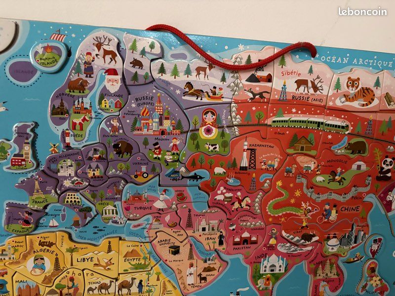 Tableau aimanté, puzzle monde (image 3)