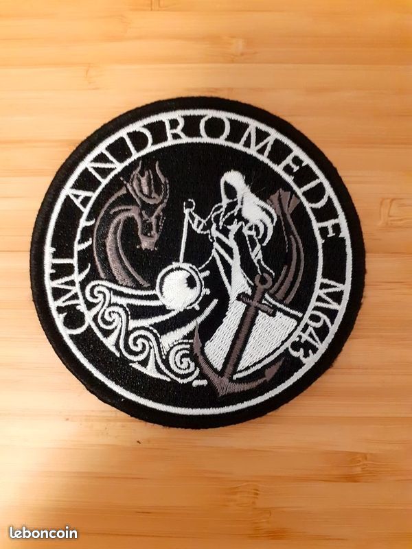 Patch Militaire Ancien - Club Nautique Marine Toulon, écusson Tissu Authentique