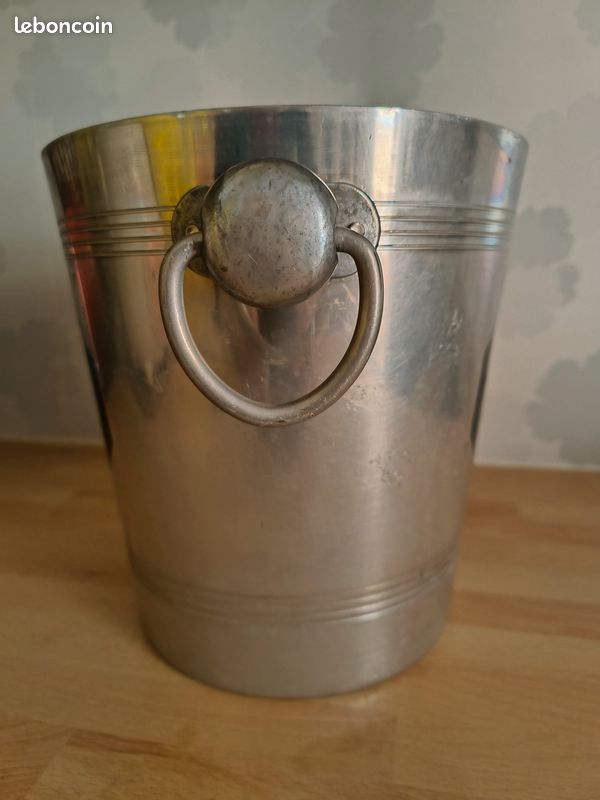 ANCIEN SEAU A Champagne Bricout Coq Old Champagne Bucket Rooster EUR