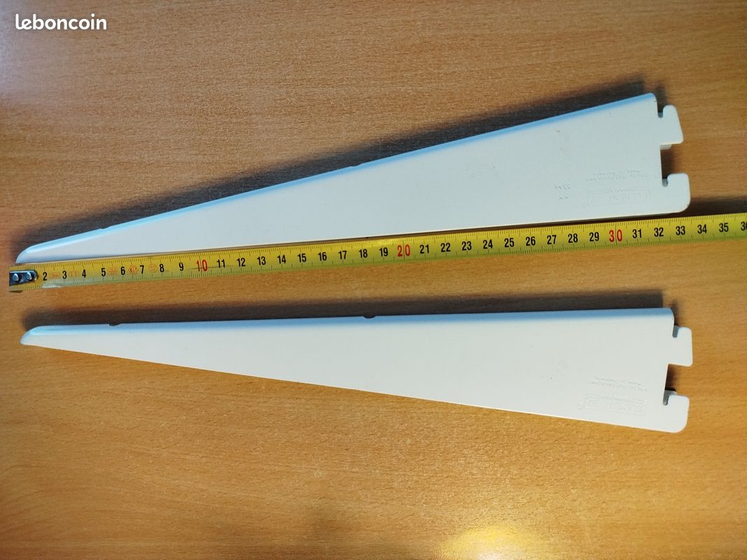 Lot de 2 consoles double blancs 32 cm (image 8)