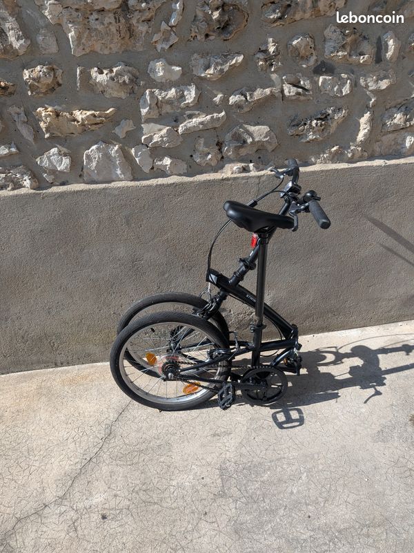 Vélo pliant Décathlon B'Twin Fold 100 – Noir – État quasi neuf (image 5)
