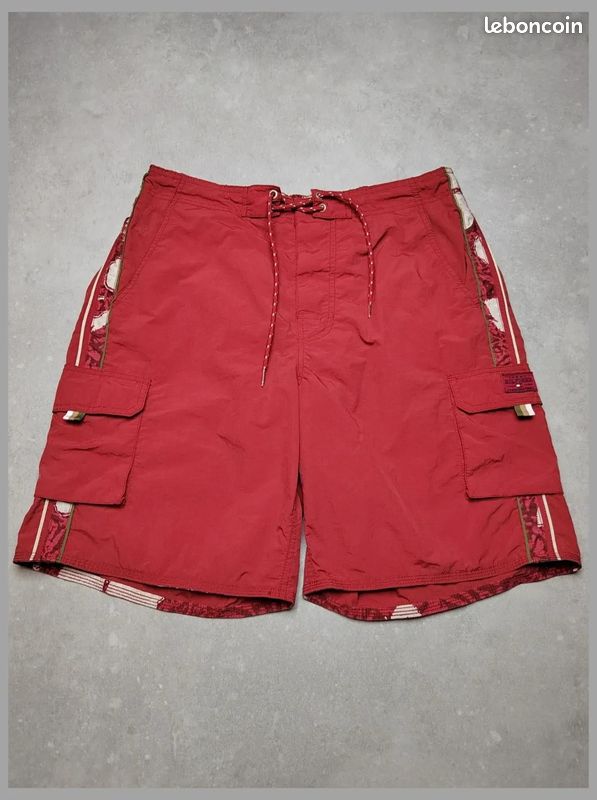 Short de bain Tommy Hilfiger - Homme Taille L - Bordeaux (image 1)