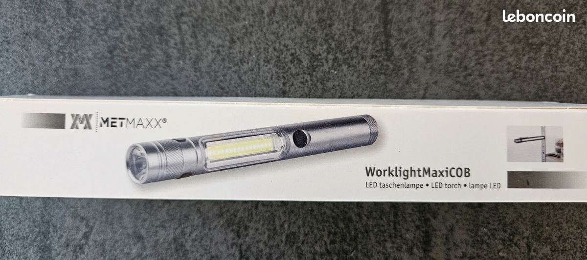 Lampe torche 3 leds ultra bright flexible, telescopique et magnetique pas cher