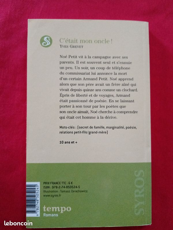 Livre de poche C"etait mon oncle Roman (image 2)