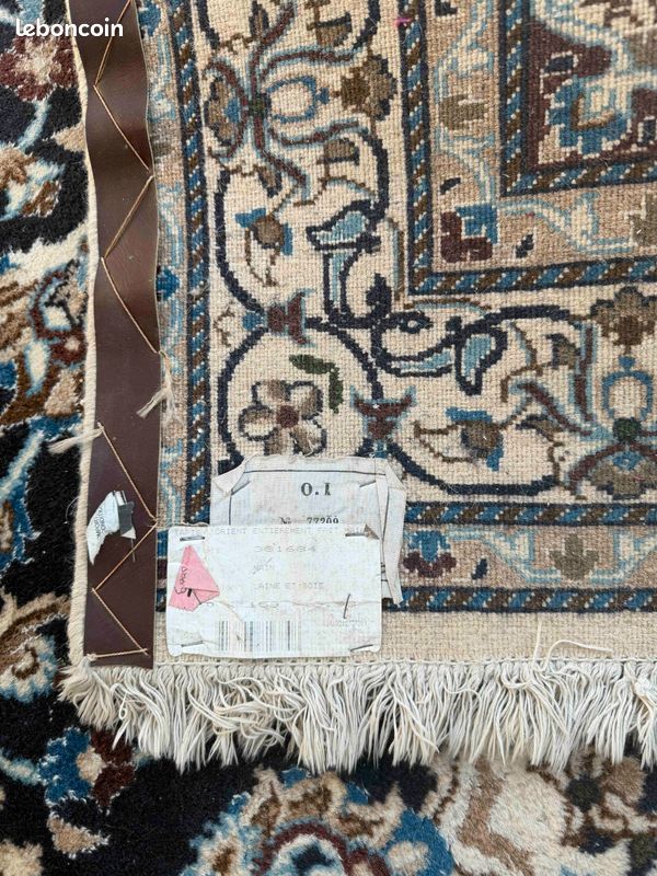 Tapis orient type Nain fait main (image 4)