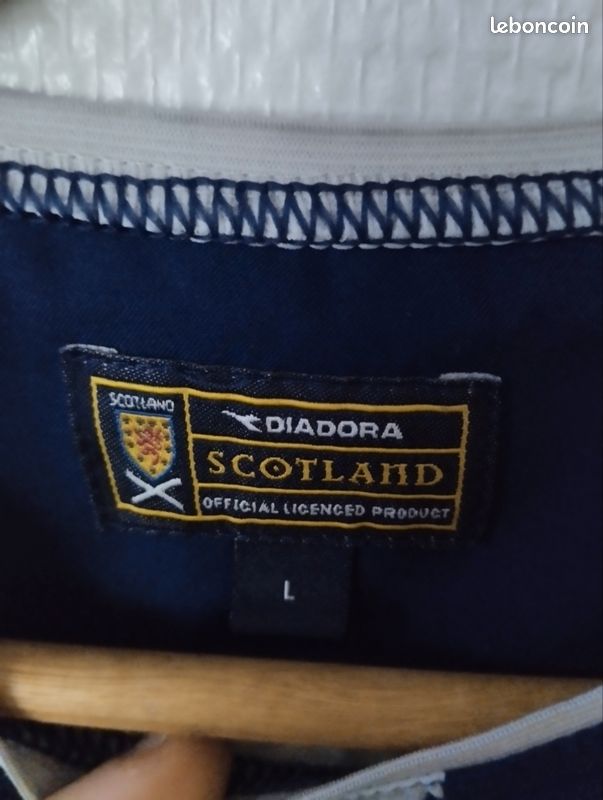 Maillot Domicile Ecosse 2007/08 Taille L Vintage Original - Marque Diadora, Occasion, Collector Foot