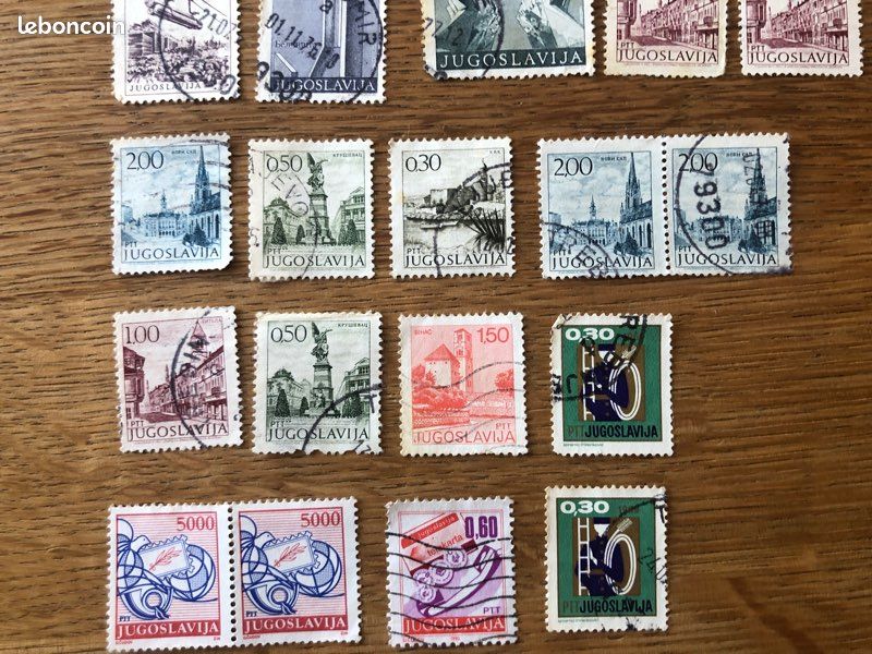 Lot 27 timbres anciens Yougoslavie (image 2)