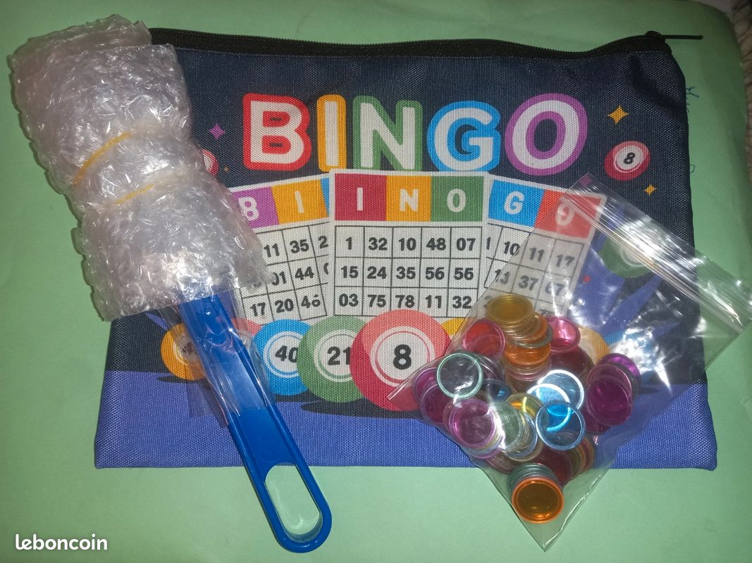 Jeu loto bingo Pochette baton aimant de ramassage 100 pions plastiques magnétiques neuf isa13 - Jeux & Jouets