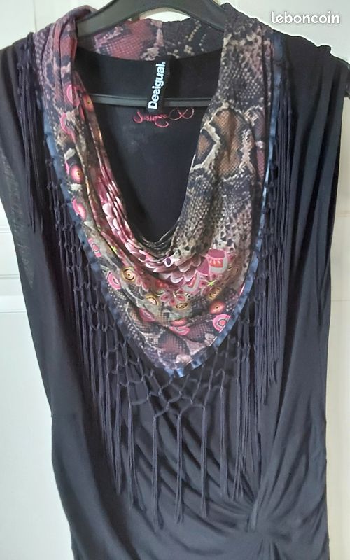 Robe noire taille L Desigual (image 4)