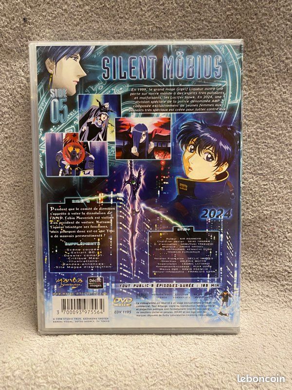 Manga Silence mobius 1–3-4-5 dvd neuf soublister (image 4)