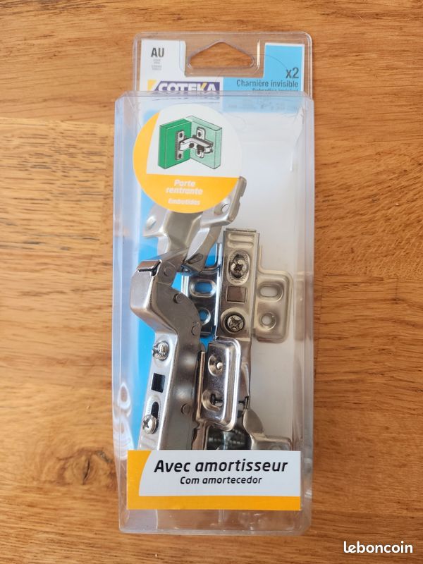 Charniere invisible avec amortisseur (image 1)