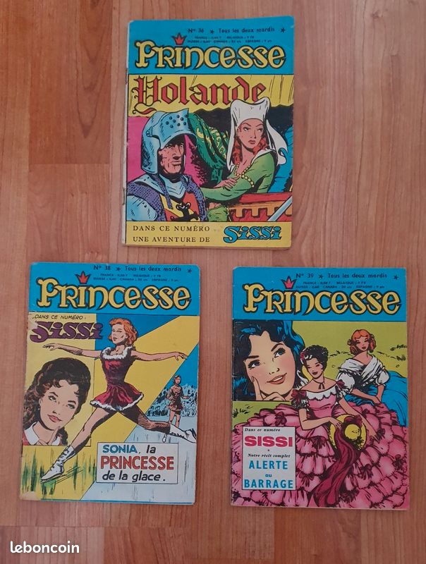 BD anciennes(1965) Princesse n°36, 38 et 39 (image 1)