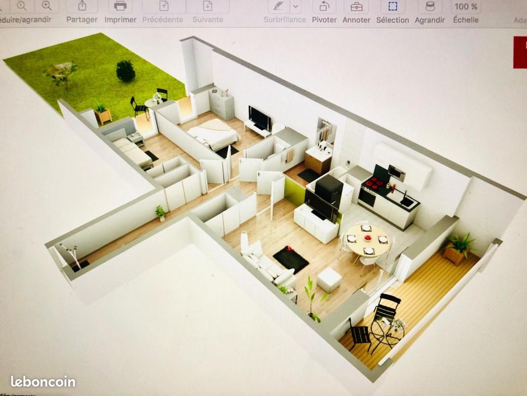 Appartement a louer clichy - 3 pièce(s) - 64 m2 - Surfyn