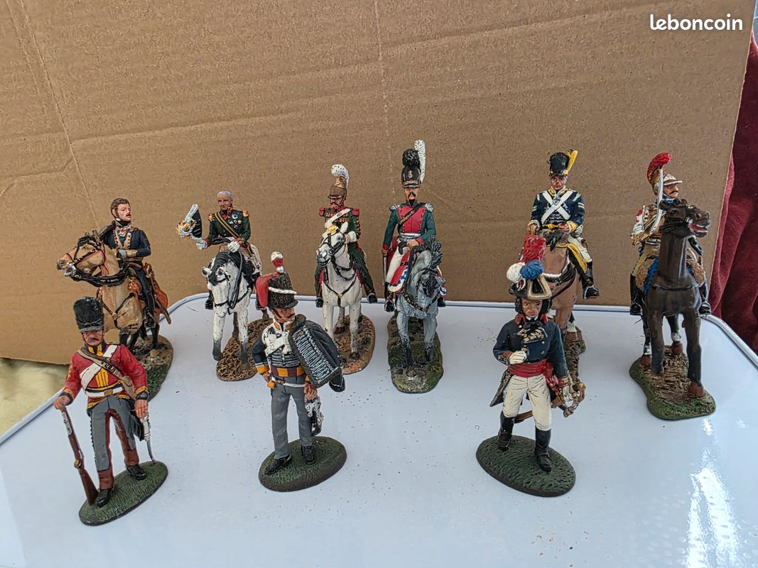 5 Figurines Chasseurs Alpins Del Prado - Plomb Peint 7cm - Collection 1:32 - N°27,33,34,35,38