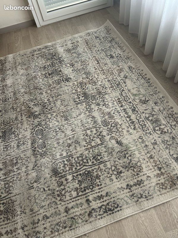 Tapis oriental/ persan greige gris (image 1)