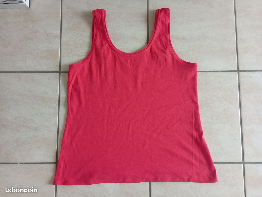 Débardeur rouge femme taille L Kiabi (image 3)