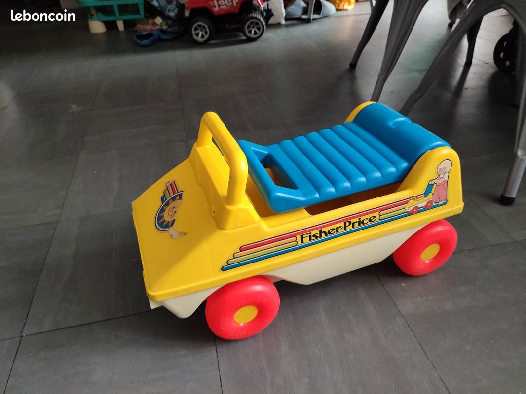 Jouet Camion Trotteur Fisher Price Vintage CAMION GRUE FISHER