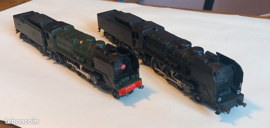 2 Locomotives à vapeur Pacific 231 C60 Jouef (image 2)