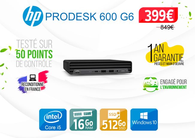 HP ProDesk 400 G3 SSF pentium 8Go Ram 240Go SSD + clavier et souris