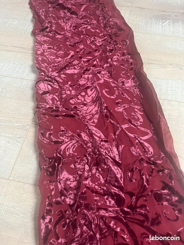 Lot de 3 Foulards et Étoles - Soie, Velours et Motifs Paisley (image 8)