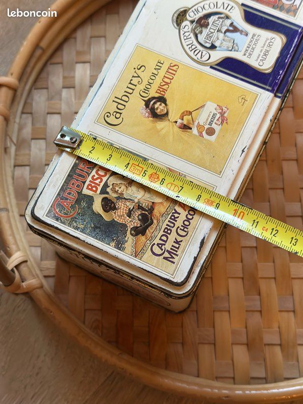 Boîte en métal sérigraphiée Cadbury années 1920-30 - 22 cm (image 12)