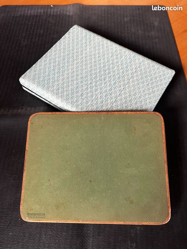 Set Vintage de 6 Grands Dessous de Plat ou Verre Motifs Fleurs dans leur Boite - Coffret (image 9)