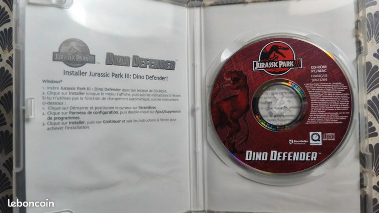 JURASSIC PARK III: Dino Defender (Windows/Mac, 2001) CD-ROM DISCO COMO NUEVO EUR 24,85 - ES