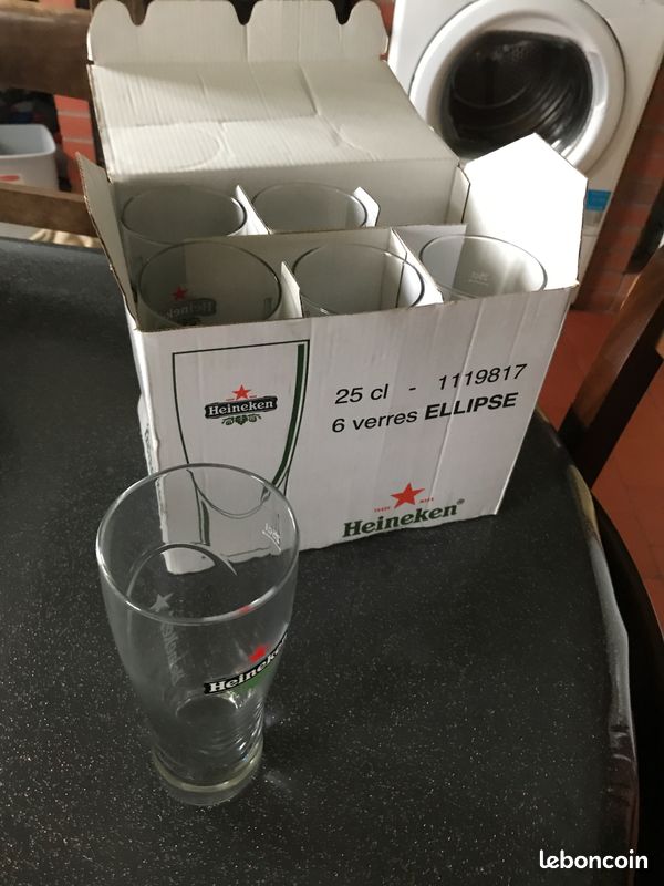 Lot de 6 Verres Heineken (image 1)