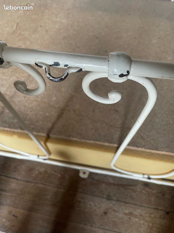 Lit fer forgé blanc enfant (image 6)