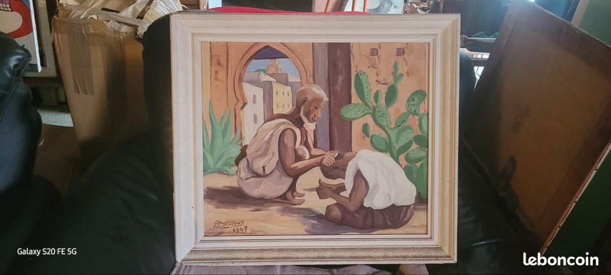 Tableau peinture huile orientale (image 1)