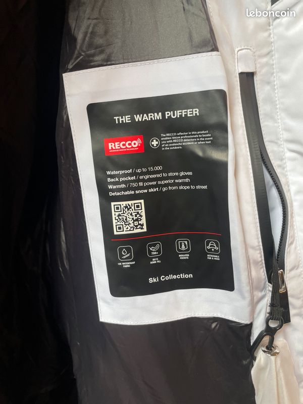 Doudoune Zara Ski Collection femme, taille L Vêtements