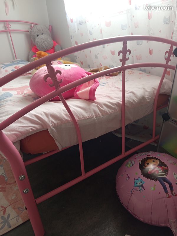 Lit enfant rose 190 x 90 (image 2)