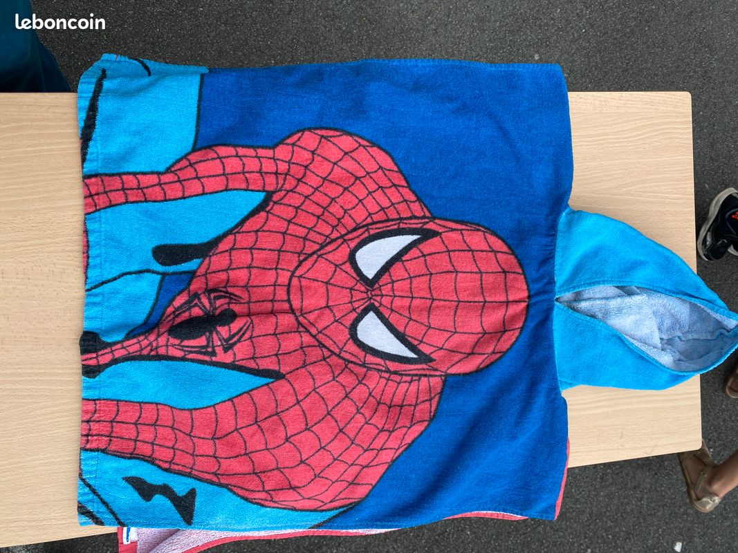 Peignoir cap de bain Spiderman - Linge de maison