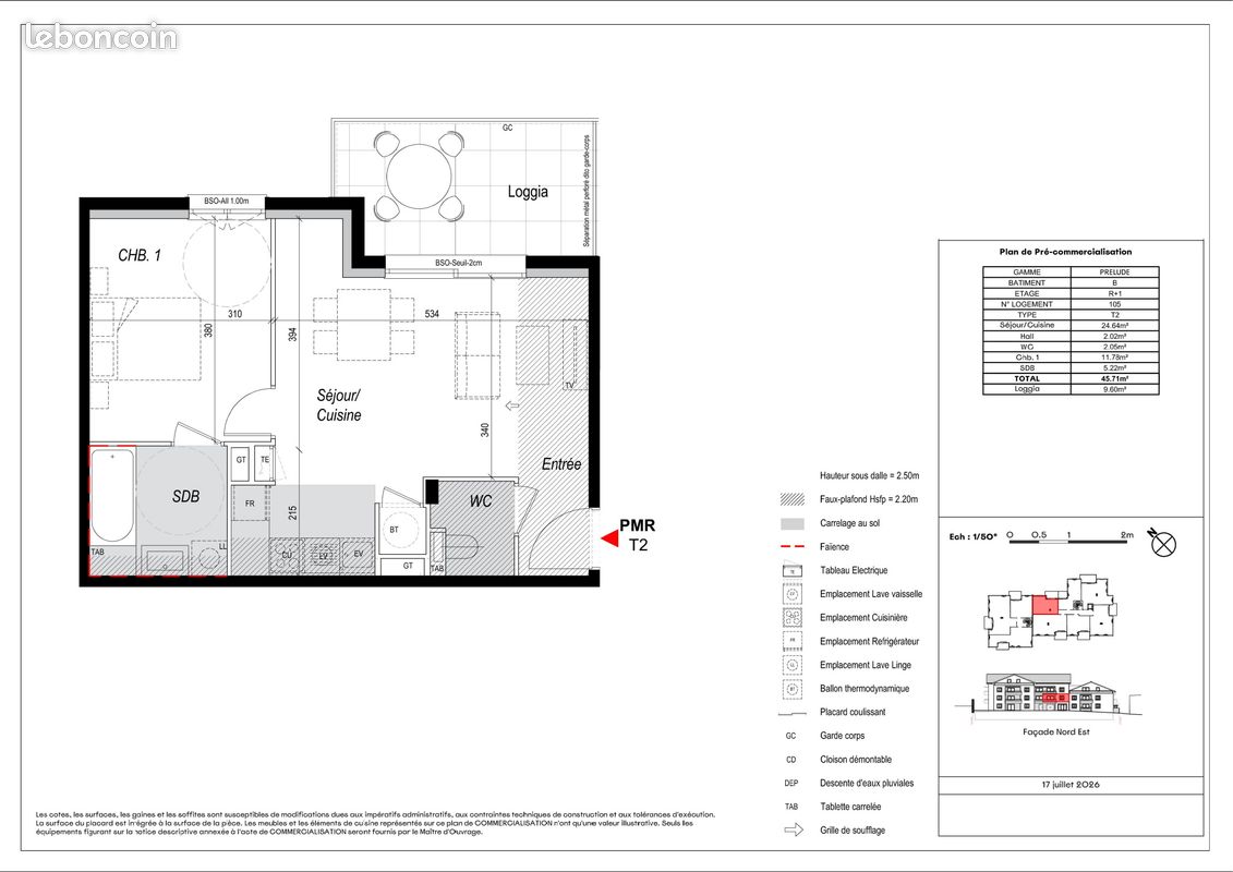Appartement 2 pièces 46 m² · à Marcy-l'Étoile · 46 m² · 270 000 €