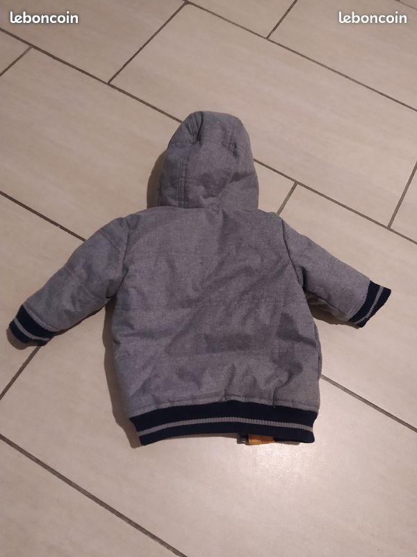 Manteau chaud réversible bébé Jean Bourget excellent état taille 6 mois (image 2)