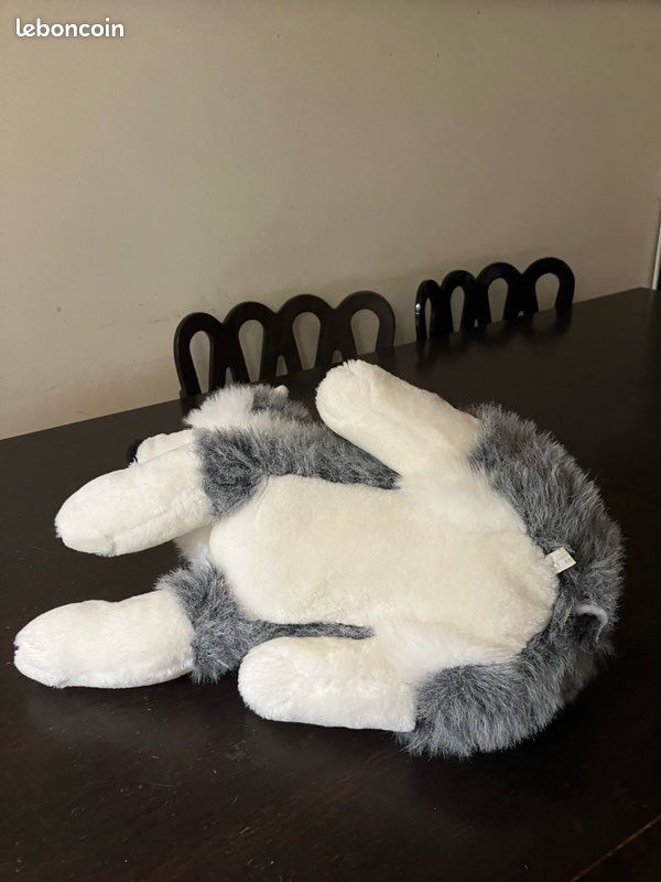 Peluche chien hutsky cadeau Noël (image 5)