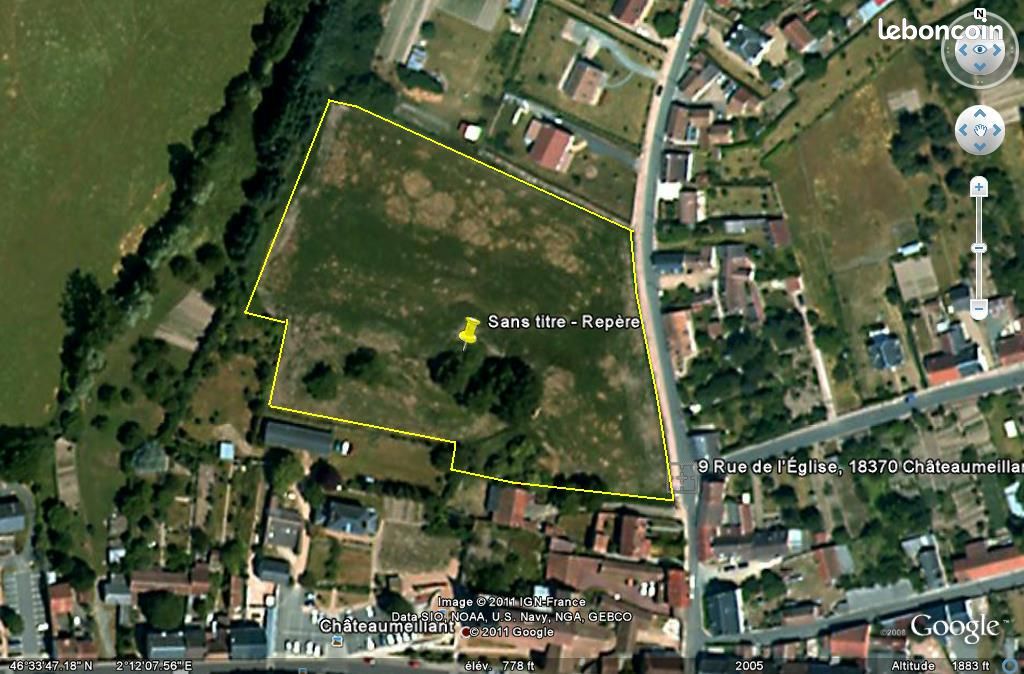 Terrain de 17955 m² centre ville de chateaumeillant dans le cher · à Châteaumeillant · 90 000 €
