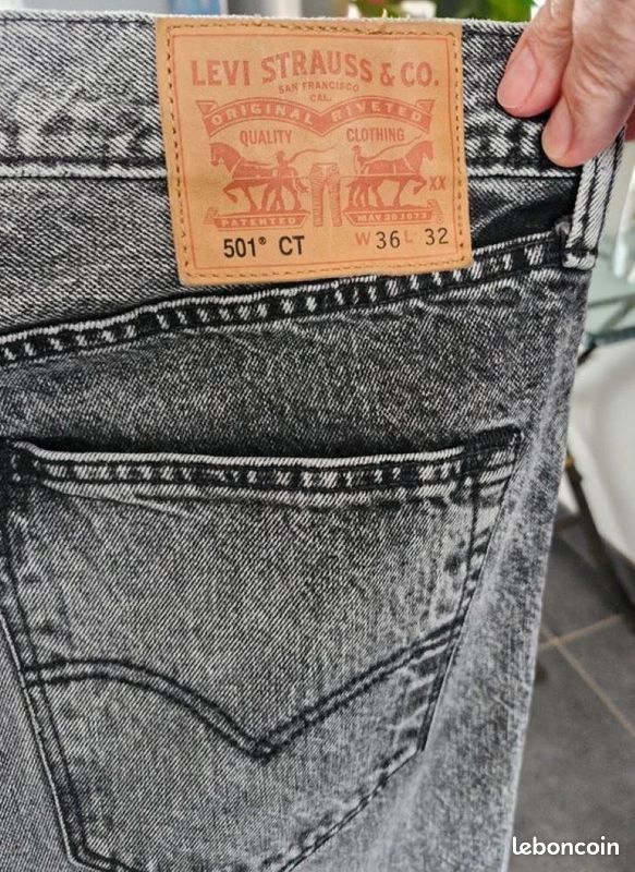 Pantalon-Jeans Levi Strauss 501, taille W36 L32 (FR46), neuf